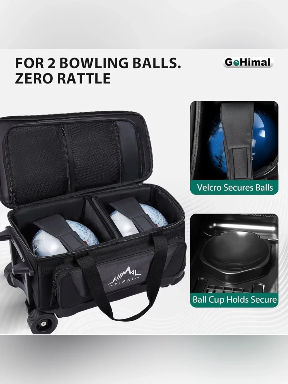 GoHimal 2-Ball Bowling Bag